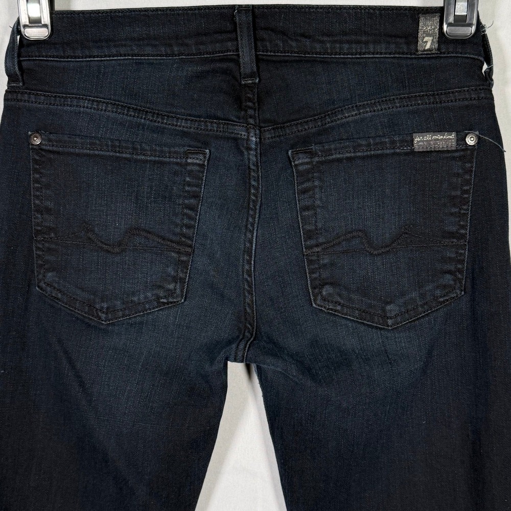 7 For All Mankind Gwenevere Skinny Jeans Dark Wash Indigo Blue RU0041702S‎ 27x29